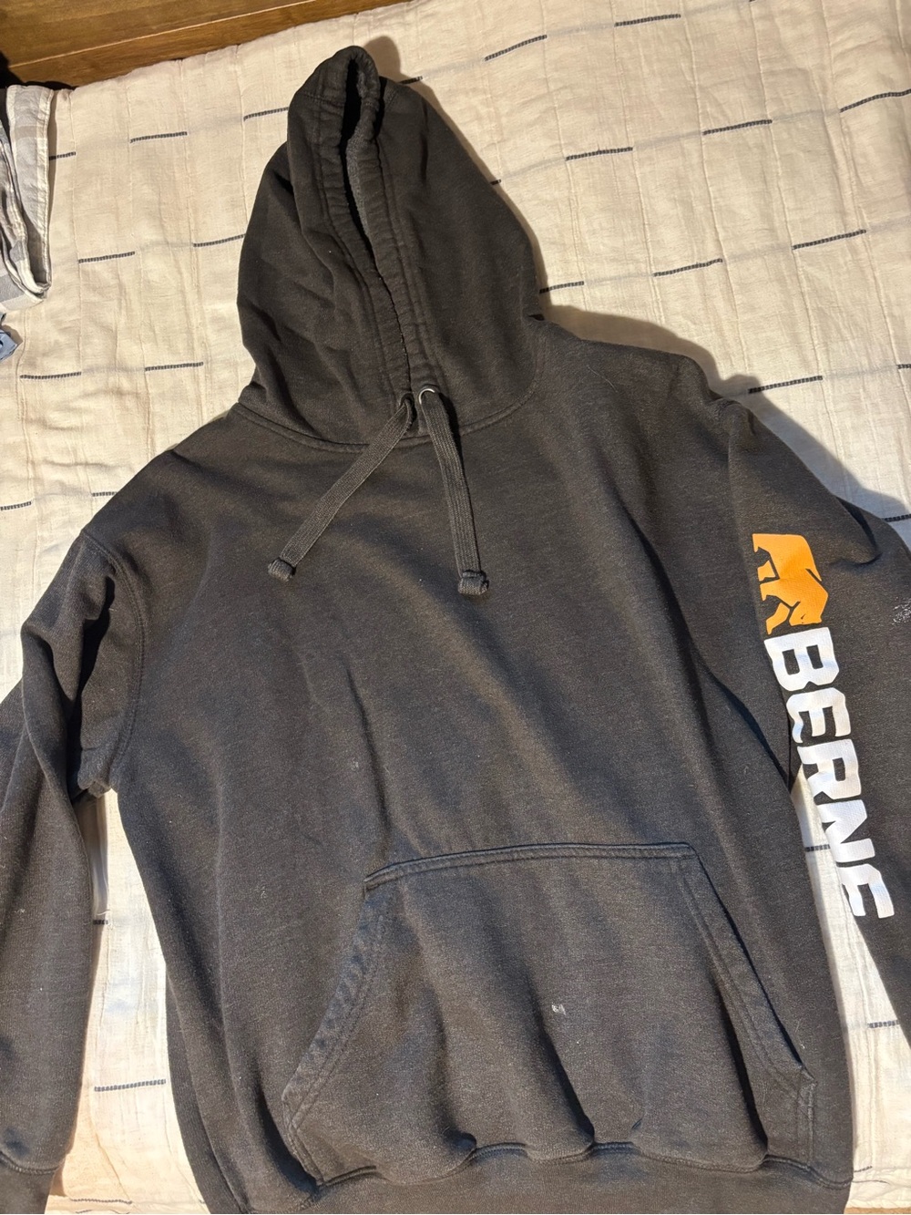 Brown Pullover Hoodie - Men's Workwear Sweatshirt